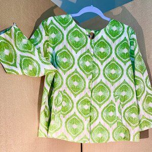 Chico's Jacket White Label Linen Size 2 EPO